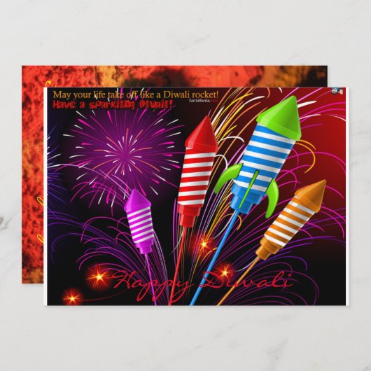 Diwali Uitnodiging (Voorkant / Achterkant)