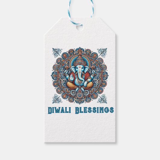 Diwali vieren cadeaulabel (Voorkant)