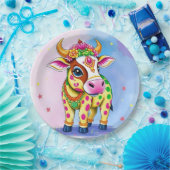 Diwali vieren met Koeien in vermomming Papieren Bordje (Feest)
