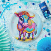 Diwali vieren met Koeien in vermomming Papieren Bordje (Feest)