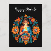 Diwali viering briefkaart (Voorkant)