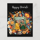Diwali viering briefkaart (Voorkant)