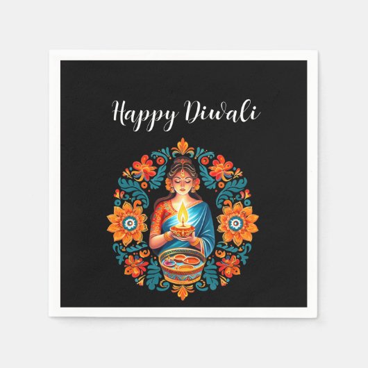 Diwali viering servet (Voorkant)