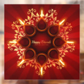 Diwali Window Cling Raamsticker (Vel 2)