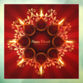 Diwali Window Cling Raamsticker (Vel 3)