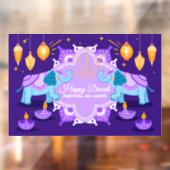 Diwali Window Cling Raamsticker (Vel 2)