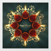 Diwali Window Cling Raamsticker (Vel)