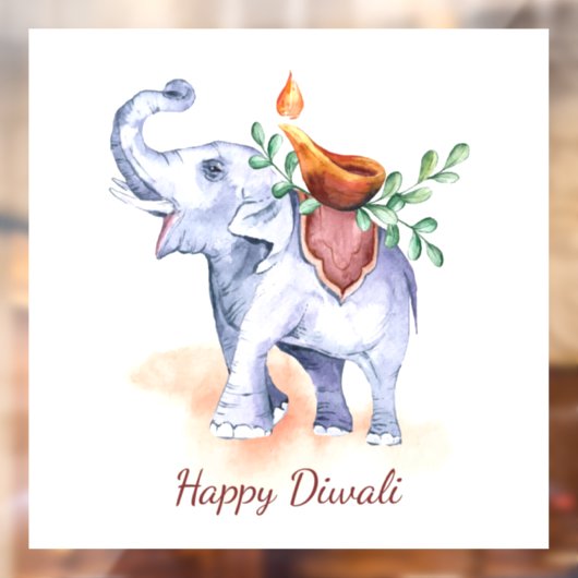 Diwali Window Cling Raamsticker (Vel 2)