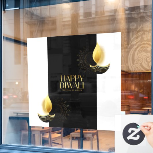 Diwali Window Cling Raamsticker (Cafe Raam)