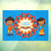 Diwali Window Cling Raamsticker (Vel 3)