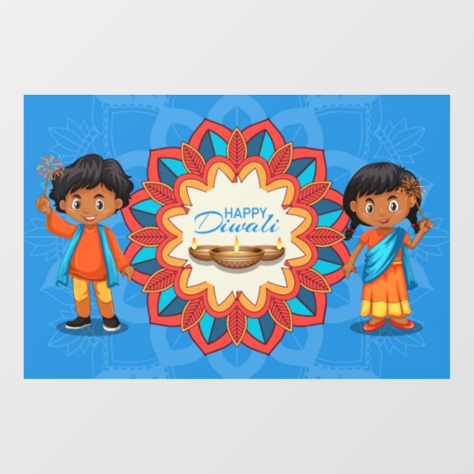 Diwali Window Cling Raamsticker (Vel)