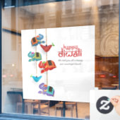 Diwali Window Cling Raamsticker (Cafe Raam)
