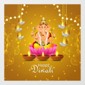 Diwali Window Cling Raamsticker (Vel)
