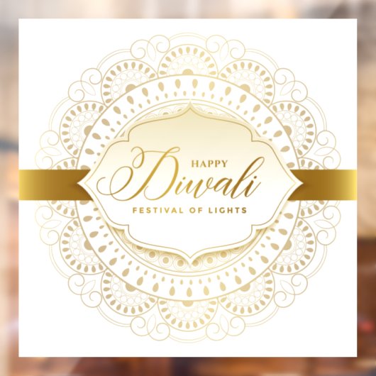Diwali Window Cling Raamsticker (Vel 2)