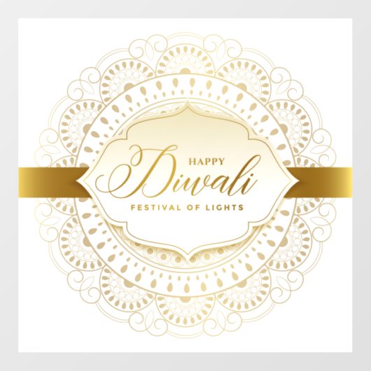 Diwali Window Cling Raamsticker (Vel)