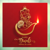Diwali Window Cling Raamsticker (Vel 3)