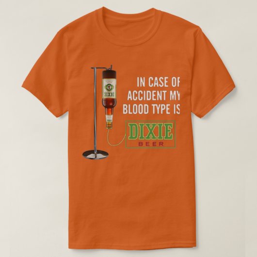 DIXIE BEER brouwzaal T T-shirt (Design voorkant)