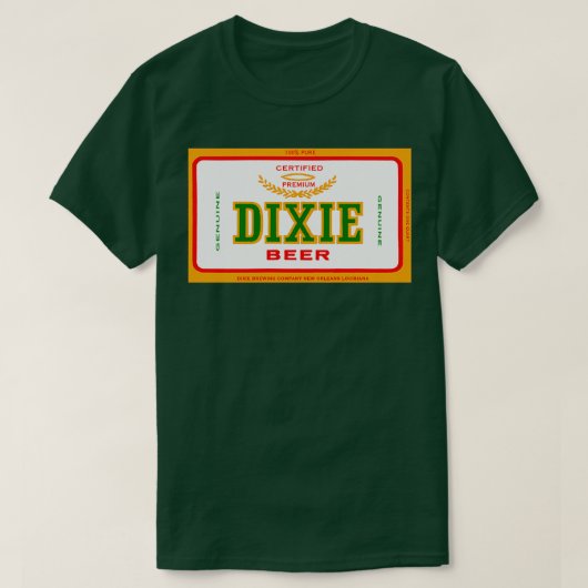 DIXIE BEER VAN NIEUWE ORLEANEN T-SHIRT (Design voorkant)