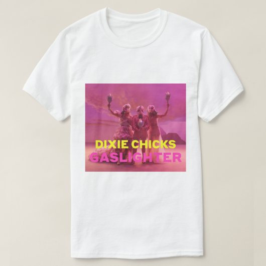 dixie chicks gaslichter roze tour 2020 globaltv t-shirt (Design voorkant)