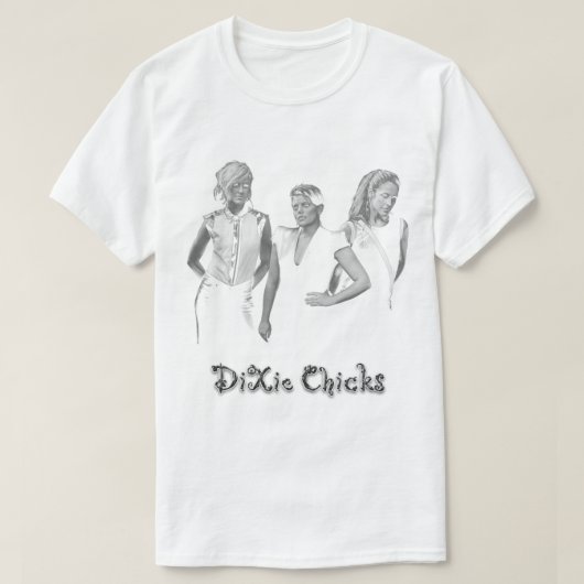DIXIE CHICKS TRIO ROCK T-SHIRT (Design voorkant)
