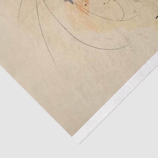 Dixie Dachshund Waterkleur HEY YOU Decoupage Tissuepapier (Detail)