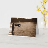 Dixie die van dok springen kaart (Gele Bloem)