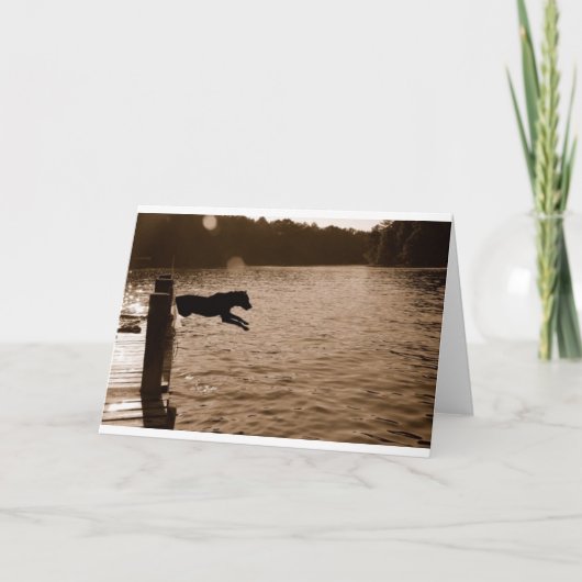 Dixie die van dok springen kaart (Voorkant)