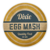 Dixie Dixie Feed Sack Kijk Keramische Knop (Voorkant)