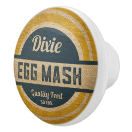 Dixie Dixie Feed Sack Kijk Keramische Knop