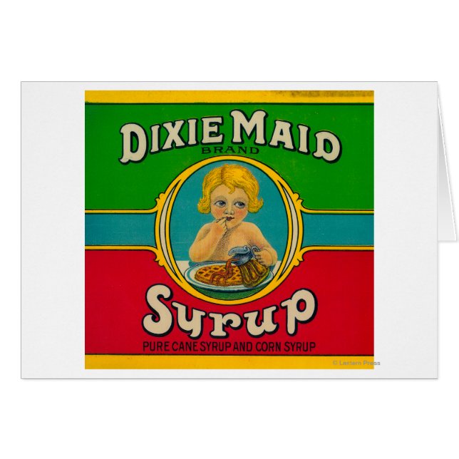 Dixie Maid Syrup LabelCairo, GA (Voorkant Horizontaal)