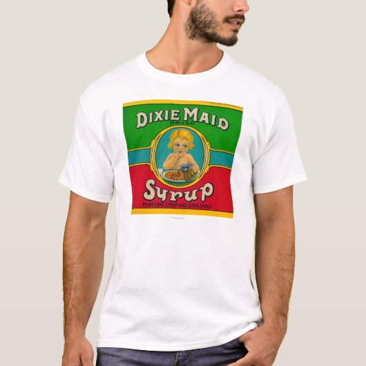 Dixie Maid Syrup LabelCairo, GA T-shirt (Voorkant)