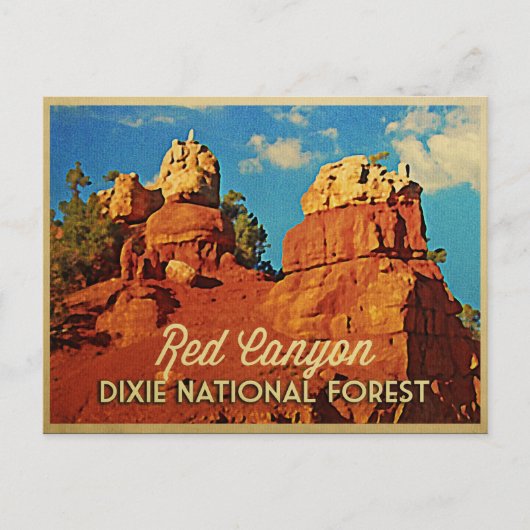 Dixie National Forest Briefkaart (Voorkant)