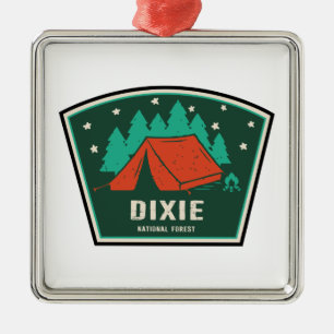 Dixie National Forest Camping Metalen Ornament