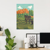 Dixie National Forest Utah Reisposter Poster (Thuiskantoor)