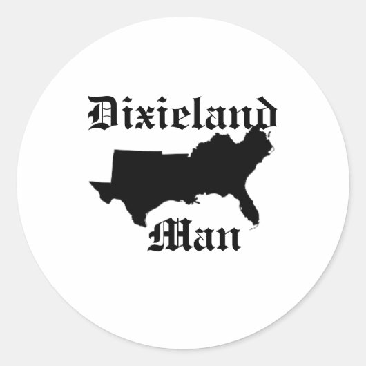 Dixieland Man sticker (Voorkant)