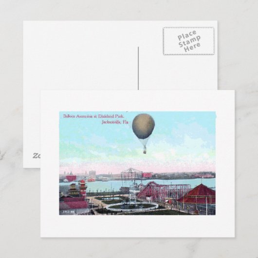 Dixieland Park Jacksonville Fl  Briefkaart (Voorkant / Achterkant)
