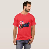Dixon 2020 witte tekst op blauw t-shirt (Voorkant volledig)