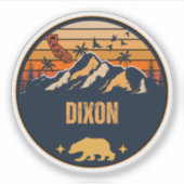 Dixon, Californië Sticker (Voorkant)