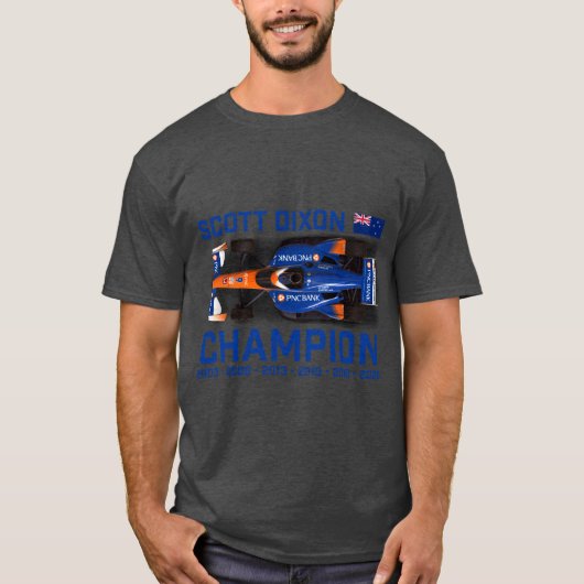 Dixon Champion 2020 blauwe tekst T-shirt (Voorkant)