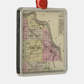 Dixon County, Nebraska Metalen Ornament (Rechts)