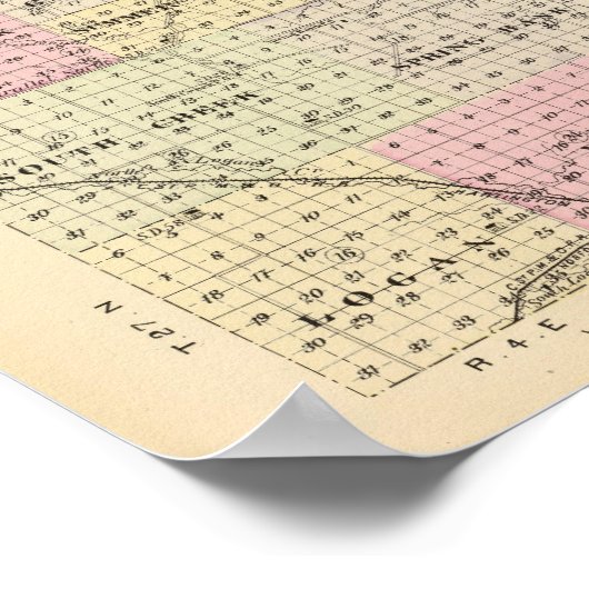 Dixon County, Nebraska Poster (Hoek)