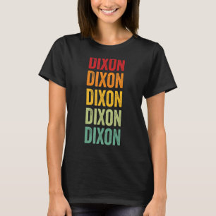 Dixon County Nebraska Rainbow Text Design T-shirt