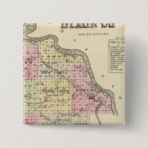 Dixon County, Nebraska Vierkante Button 5,1 Cm