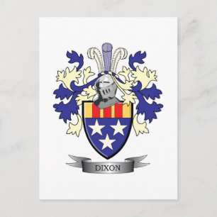 Dixon Family Crest Coat of Arms Briefkaart