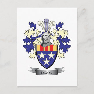 Dixon Family Crest Coat of Arms Briefkaart