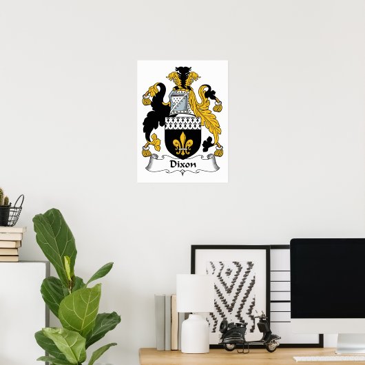 Dixon Family Crest Poster (Thuiskantoor)