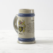 Dixon Family Crest Stein Bierpul (Voorkant links)