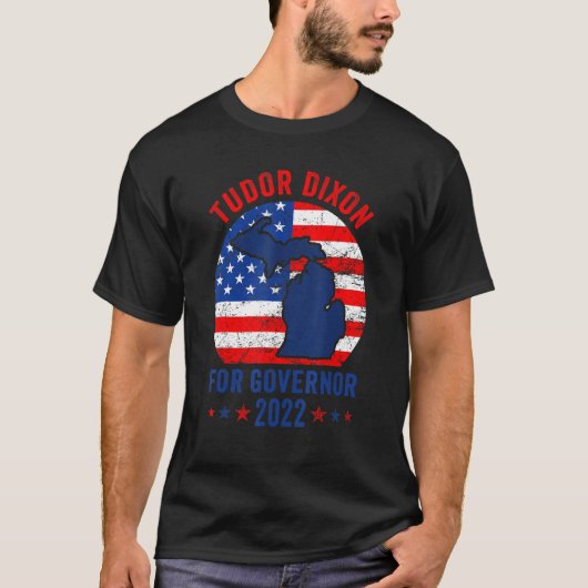 Dixon for Governor Election 2022 Republican Michig T-shirt (Voorkant)
