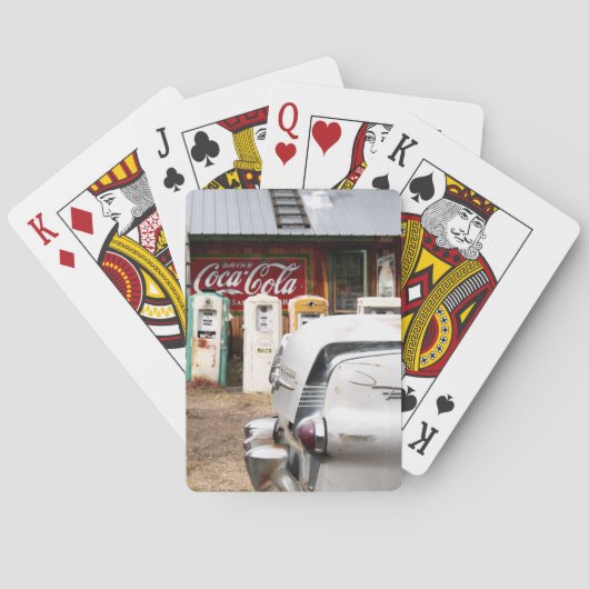Dixon, New Mexico, Verenigde Staten. Oldtimer Pokerkaarten (Achterkant)