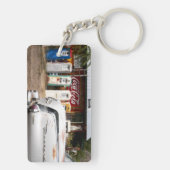 Dixon, New Mexico, Verenigde Staten. Oldtimer Sleutelhanger (achterkant)